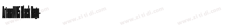 ArianaW05 Black Regu字体转换 ArianaW05 Black Regu字体转换